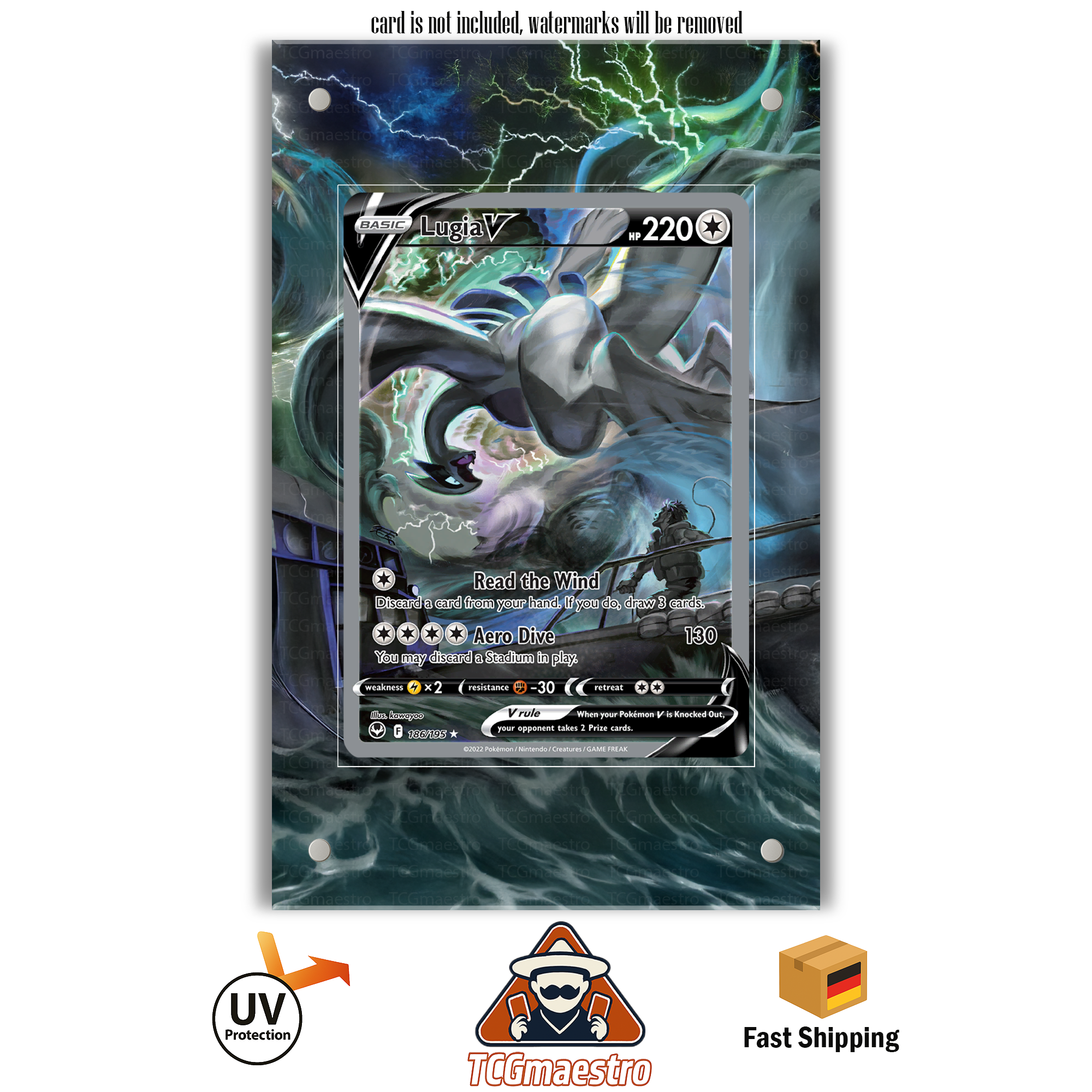 shadow luigi pokemon card Shadow Lugia Pokemon XD Gale of Darkness Jumbo 2005 Guadeloupe