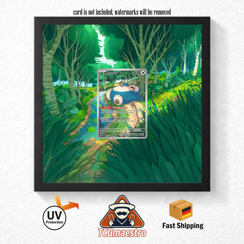 Bilderrahmen Pokémon 151 Relaxo SVP 051 Display Frame Extended Artwork