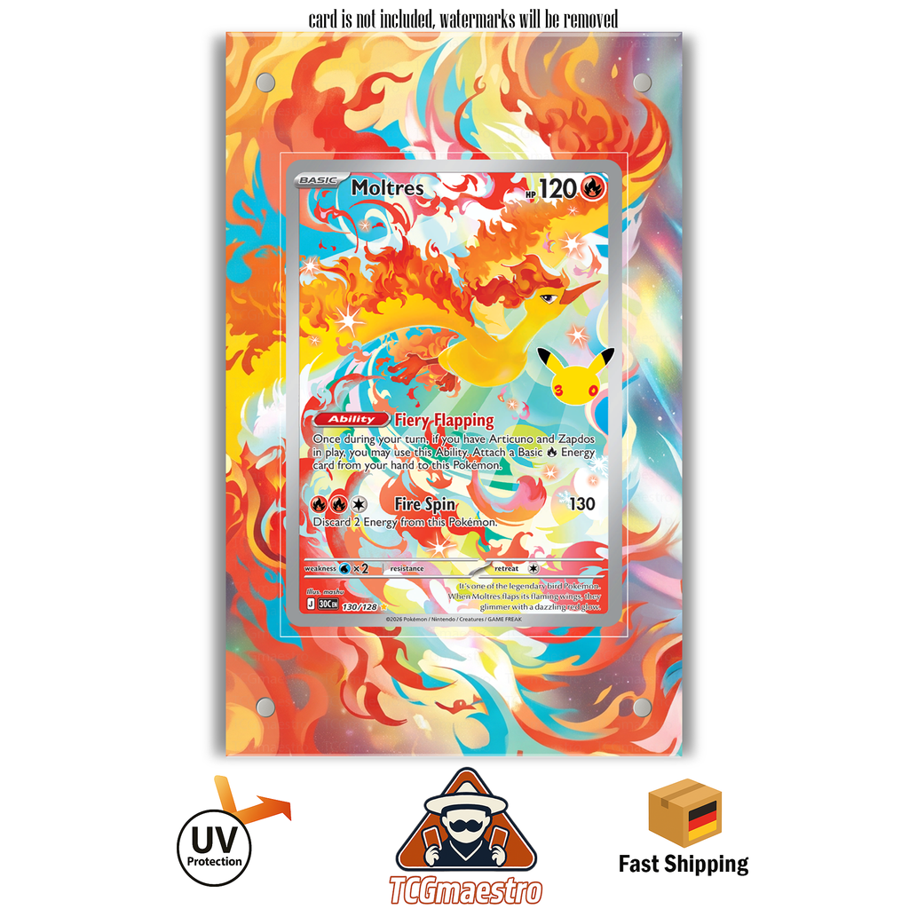 Lavados Moltres 130 Pokémon Extended Artwork Rahmen