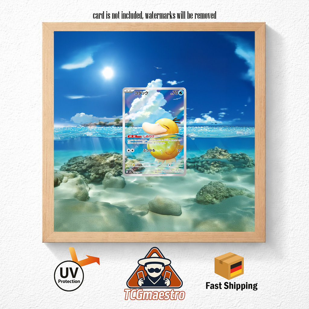 Bilderrahmen Pokémon Enton Psyduck ASC 226 Display Frame Extended Artwork