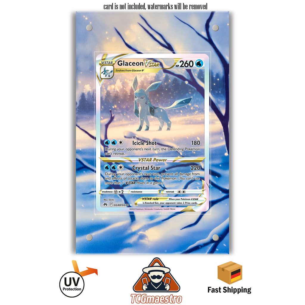 Glaziola Glaceon CRZ GG40 Pokémon Extended Artwork Rahmen