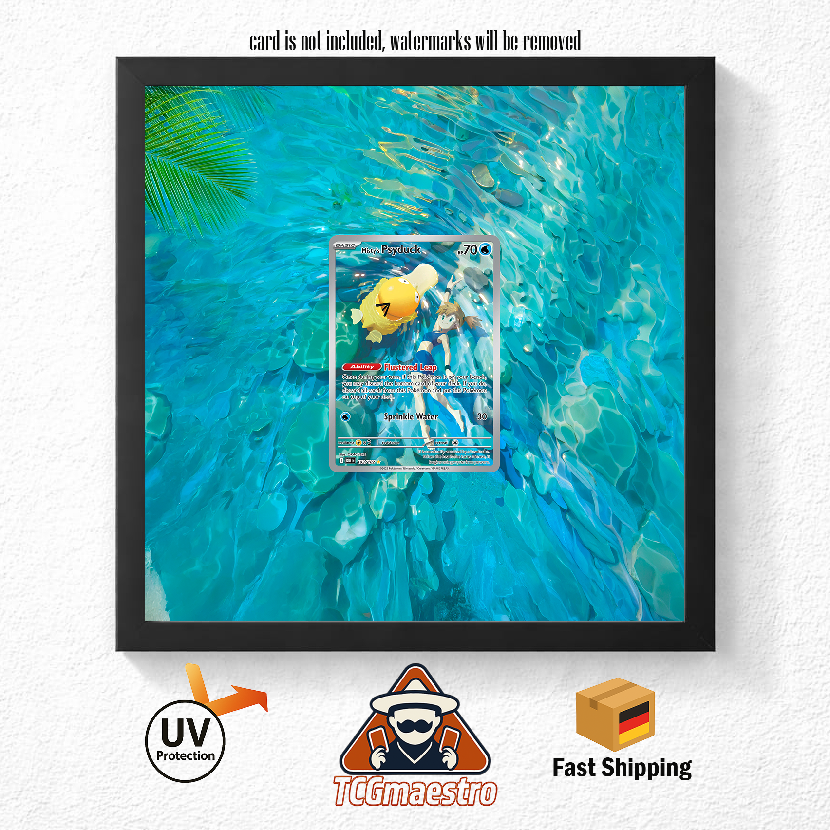 Bilderrahmen Pokémon Enton Psyduck DRI 193 Display Frame Extended Artwork