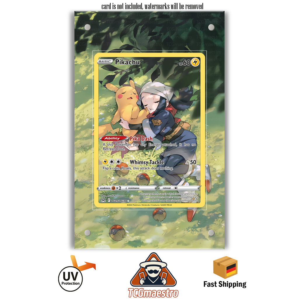 Pikachu LOR TG5 Pokémon Extended Artwork Rahmen & Schutzhülle