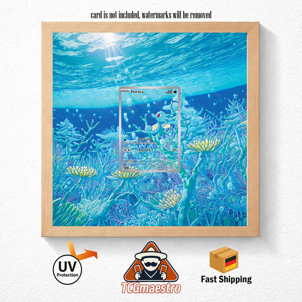 Bilderrahmen Pokémon Seeper Horsea SFA 067 Display Art Frame