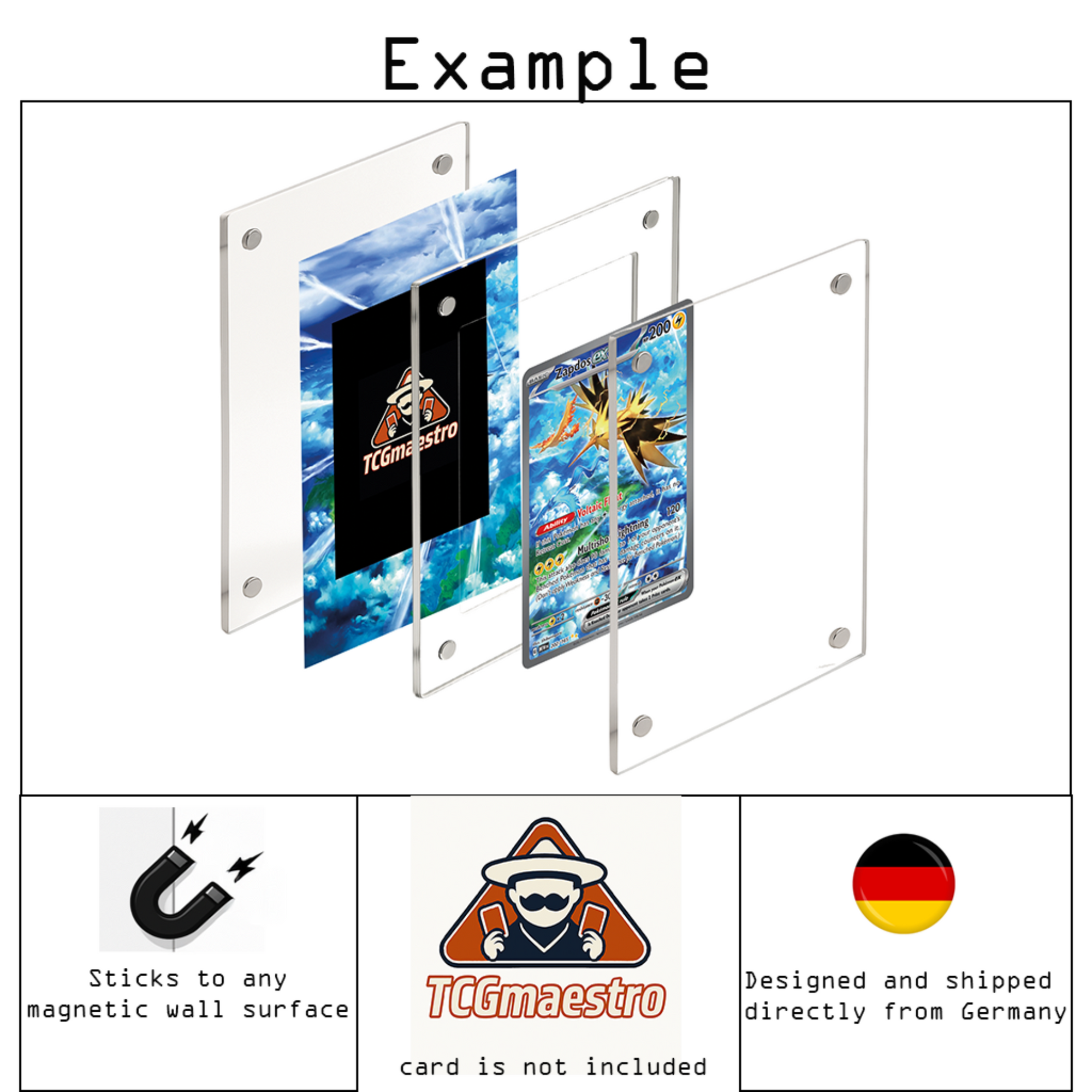 Bisaknosp Ivysaur MEG 134 Pokémon Extended Artwork Rahmen & Schutzhülle