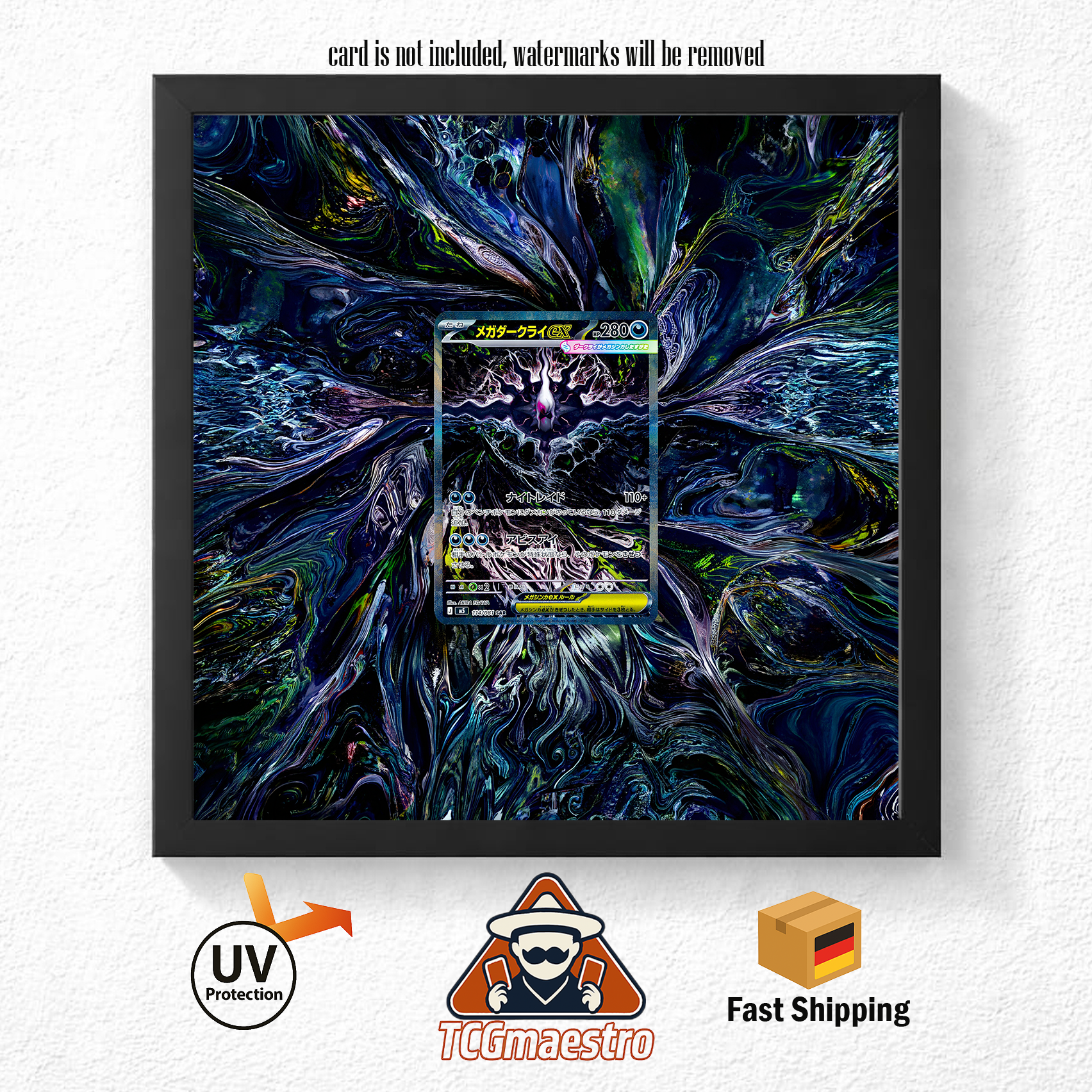Bilderrahmen Pokémon Mega Dakrai PBL 116 Display Art Frame